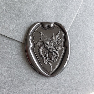 3D Drachen Wachssiegel Stempel Rosendrachen Hochzeitseinladung Wachssiegel Kit Geburtstagsgeschenk Halloween Siegelstempel Geschenk für Jungen