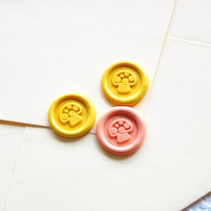 Mushroom mini wax seal stamp-mushroom wax seals-wedding invitation wax seal kit-holiday gift-envelope seals