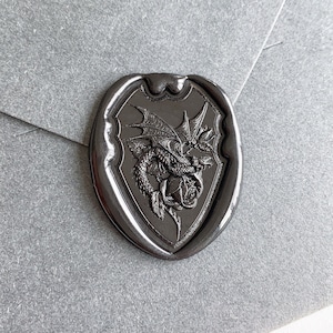 3D Dragon&Rose Wax Seal Stamp:Invitation Wax Seals Kit,Halloween Party,Gift Wrapping