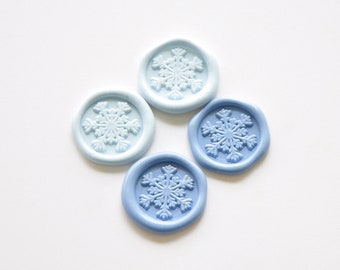 Snowflake mini wax seal stamp-snowflake wax seals-wedding invitation wax seal kit-bullet Journal stamp-envelope seals