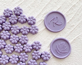 Wistaria Purple Sealing Wax Beads:Wax Sticks For Wedding Invitation Wax Seals