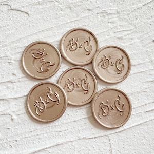 66 Color-Personalized monogram Self Adhesive Wax Seals-wedding invitation wax seal stamp stickers-initials Self-Adhesive stick wax seals