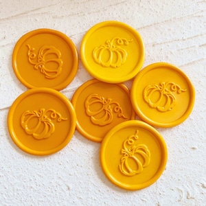 Kürbis selbstklebende Wachssiegel-Hochzeitseinladungswachs-Siegelaufkleber-Dekorative Versiegelungsaufkleber-Halloween-Geschenkverpackung