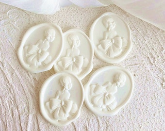 3D Bride Self Adhesive Wax Seals wedding invitation wax seal stickers wedding Self-Adhesive wax seal stamp stickers bridal shower