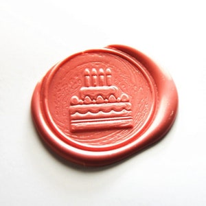 Sello de cera para pasteles de diseño personalizado, sellos de cera para pasteles, sellos para tarjetas, sellos de cera para cumpleaños, juego de sellos de cera para invitación
