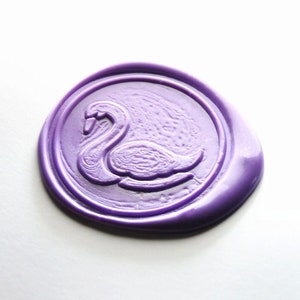 Sello de cera con diseño de cisne, sello de animal para embalaje, sello de cera para envolver regalos, sellos de cera para invitación de boda, kit de sellos de cera