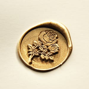 Elegante selo de cera rosa selo de cera de flor selo de convite de casamento kit de selos de cera para embrulho de presente