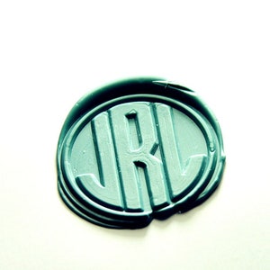 Custom 3 triple initials monogram initials wax seal stamp family party wax seals wedding invitation wax stamp kit