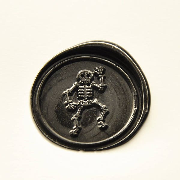 Cool Skull Man Wax Seal stamp Skeleton Man wax stamp wedding invitation wax seals kit club wax seals Halloween seals