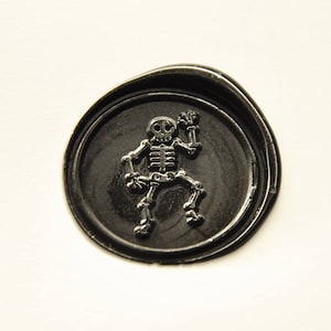 Skull Man Wachs Siegel Stempel für Halloween Party Skeleton Man Wachs Siegel Stempel Geschenk für Ihn Geburtstagsgeschenk