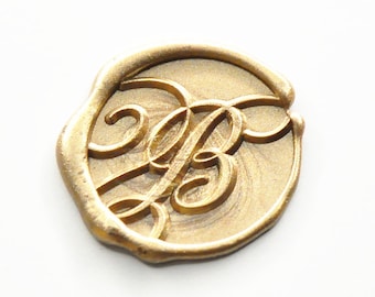 Deluxe A-Z custom design alphabets Wax Seal stamp sigle initial wax seal stamp wedding invitation wax seal kit  party wax seal