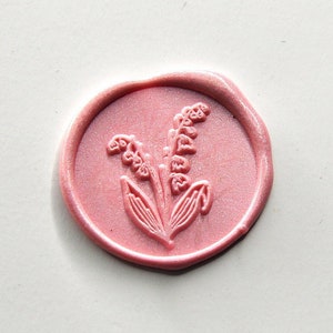 Lily of the valley wax seal stamp convallaria majalis wax sealing  wedding invitation wax seals kit gift wrapping