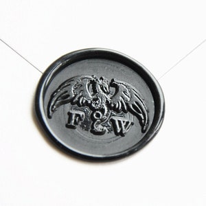Drache mit Initialen Monogramm Wachssiegel Stempel Hochzeitseinladung Wachssiegel Kit Hochzeit Logo Stempel-Geschenk für Ihn