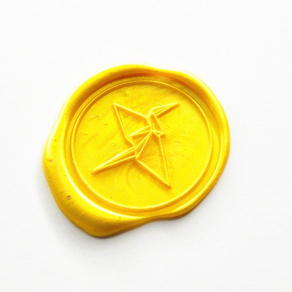 Custom paper crane wax seal stamp paper crane wax seals wedding seals kit gift wax seal stamp