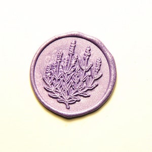 Lavender buddle wax seal stamp flower wax seals wedding invitation wax seals kit gift wrapping seals