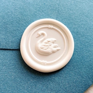 3D Swan Wax Seal Stamp Wedding Invitation Wax Seals Kit,Sealing Wax Stamp For Wedding Seating, Holiday Gift For Her-2