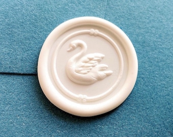 3D Swan Wax Seal Stamp Wedding Invitation Wax Seals Kit,Sealing Wax Stamp For Wedding Seating, Holiday Gift For Her-2