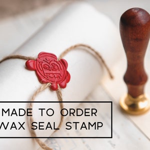 Custom wax seal stamp - personalized your own logo wax seals kit -Personalized wedding invitation sealing wax stamp -company logo stamp gift