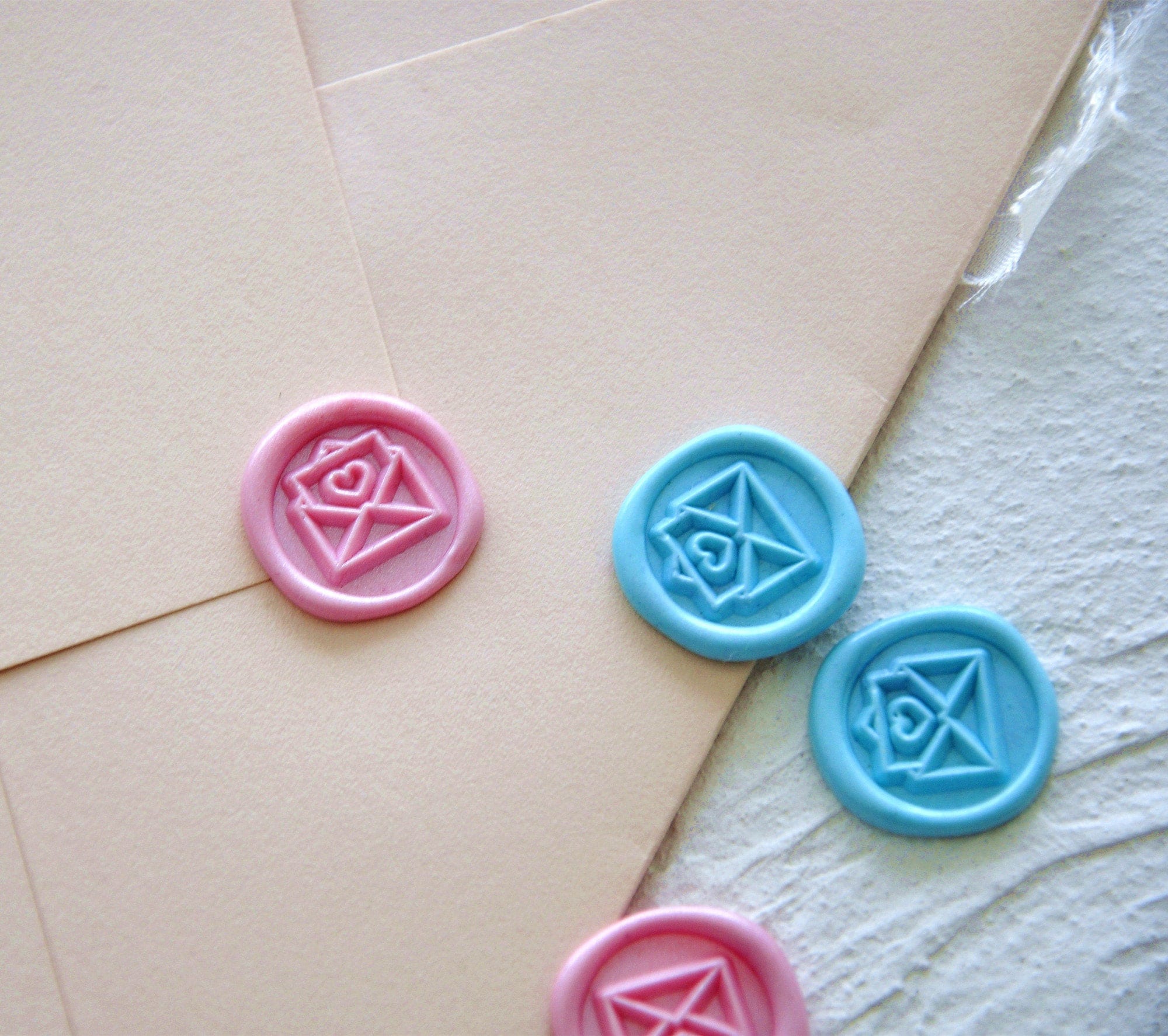 The Envelope Mini Wax Seal Stampenvelope Design Full Brass Etsy