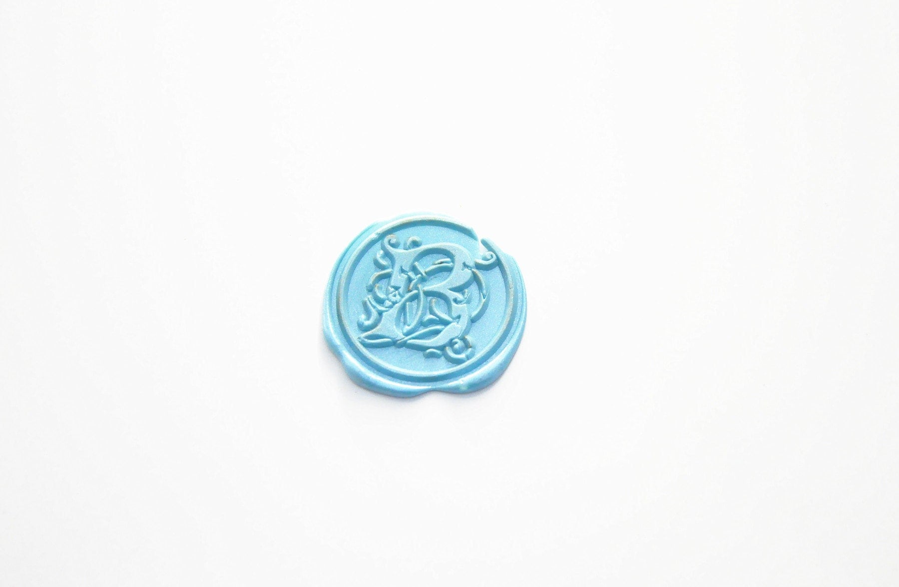 CALLIGRAPHY INITIAL Stamp Wax Seal Stamp / Custom Letter / Wedding