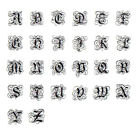 Wax seal Gothic Letter - Scrittura Elegante