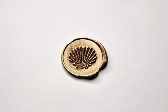 3D Shell Wax Seal Stamp Relief Shell Seals Invitation Wax | Etsy