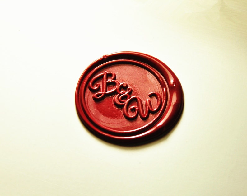 Custom Ranking Max 66% OFF TOP2 design Double alphabets Wax Seal wax stamp 2 seal initial