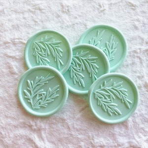 Rosemary Wax Seals-wedding invitation wax seal stamp stickers -Herb Self Adhesive wax seal stickers for gift wrapping