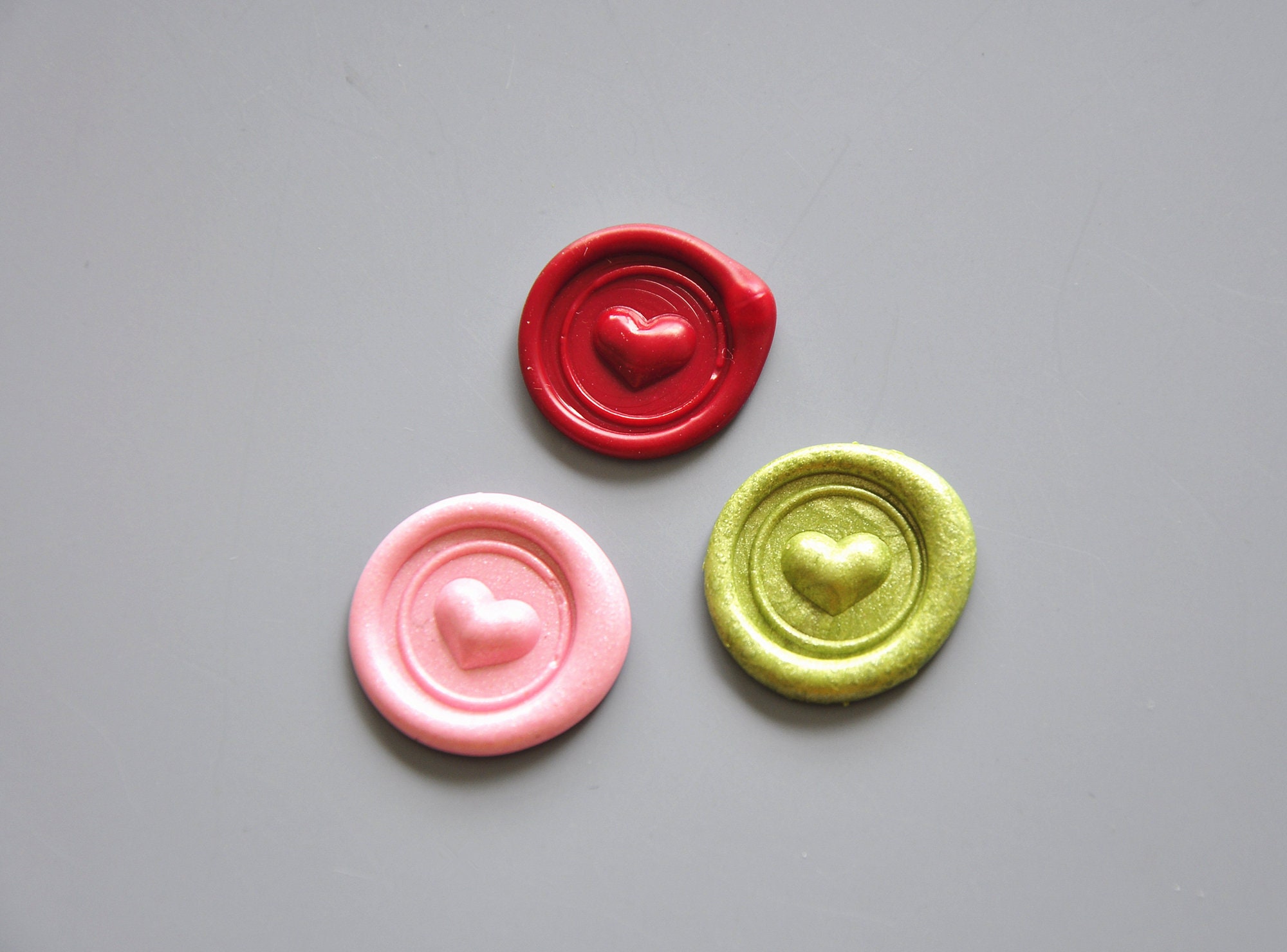 3D heart mini wax seal stamp-heart wax seals-wedding invitation wax seal kit-bullet Journal stamp-envelope seals