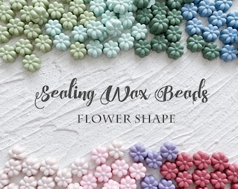 Cuentas de lacre con forma de flor: barras de lacre para sellos de lacre para invitaciones de boda (13 colores)