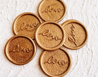 Love Wax Seal Stickers:  Self Adhesive Wedding Invitation Wax Seals,Gift Wrapping