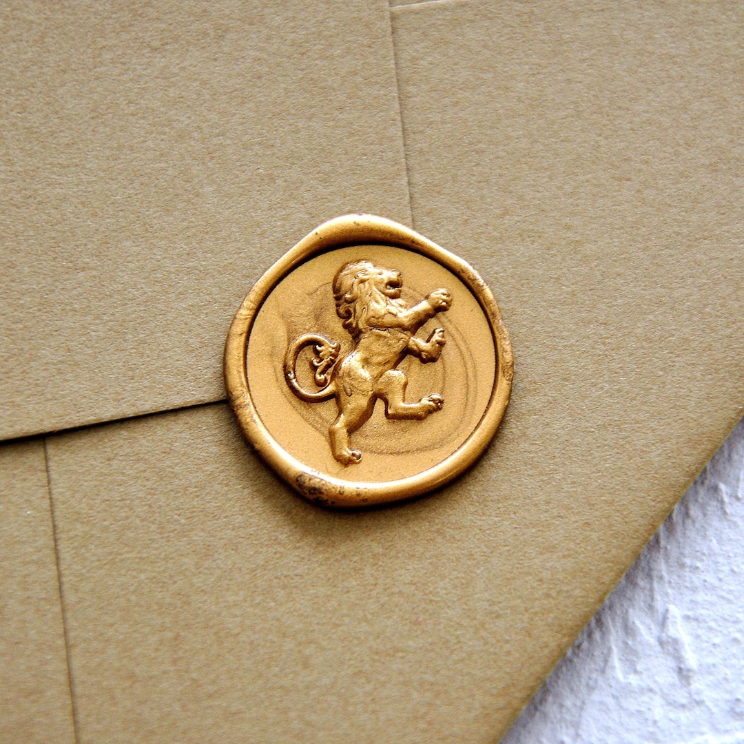 3D Lion Wax Seal Stamp- Relief Lion Wax Seals Invitation Wax Seals Kit