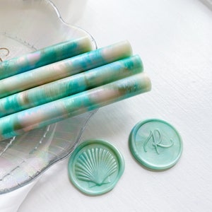 Polarisiertes Licht Mint gemischt Siegelwachs Sticks für Wachssiegel Stempel Hochzeit Einladung Siegellack für Einladungen Party Baby Shower