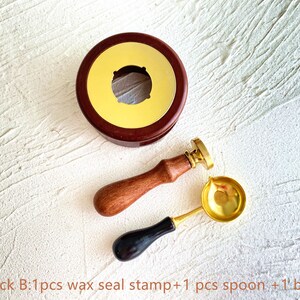 Rose wax seal stamp ,Custom rose sealing wax stamp, wedding invitation wax seals kit, gift wrapping, holiday gifts Pack B