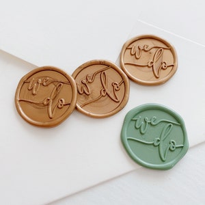 We Do Self Adhesive Wax Seals for wedding invitation wax seal stamp wedding premade wax seal invite wax stickers
