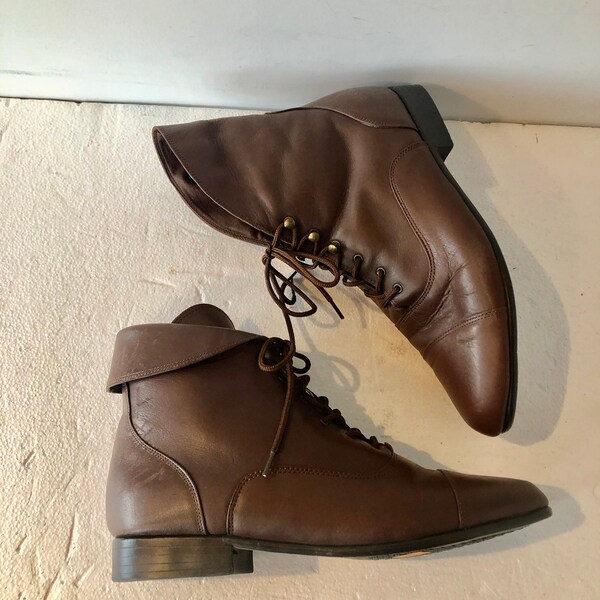 brycen faux leather lace up boot