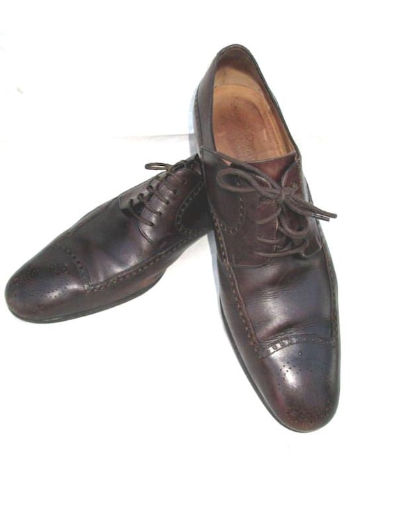 SZ 11 D GUCCI Vintage Men Stylish Brown Italian Leather Dress Shoes -for  the Man Who Want the Best - Etsy