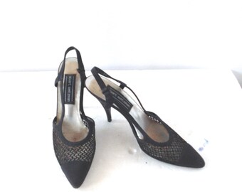 sz 9 aa STUART WEITZMAN vintage 1990s sexy riemchen riemchen riemenschuhe -