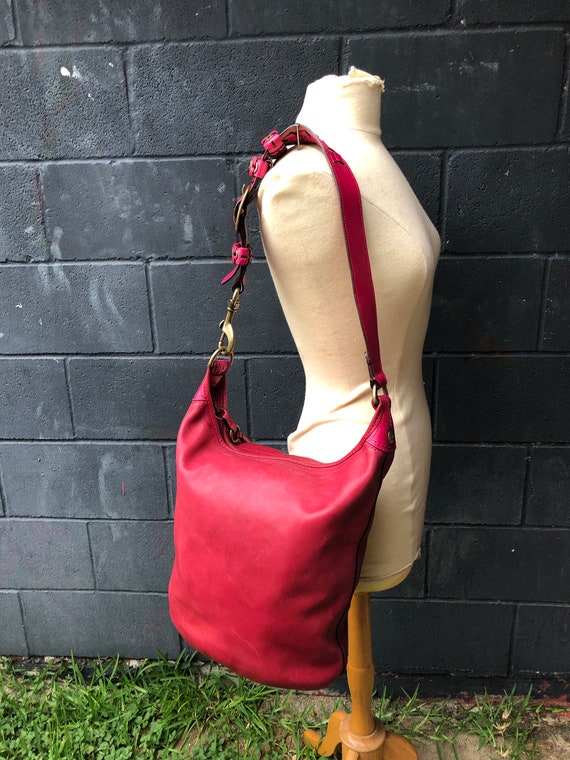 NEW sale price X large vintage COACH  purse , fuc… - image 3