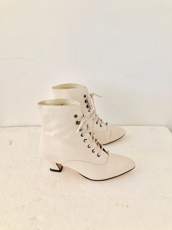 sz 10 NINE WEST vintage 90s irresistible ankle bo… - image 7