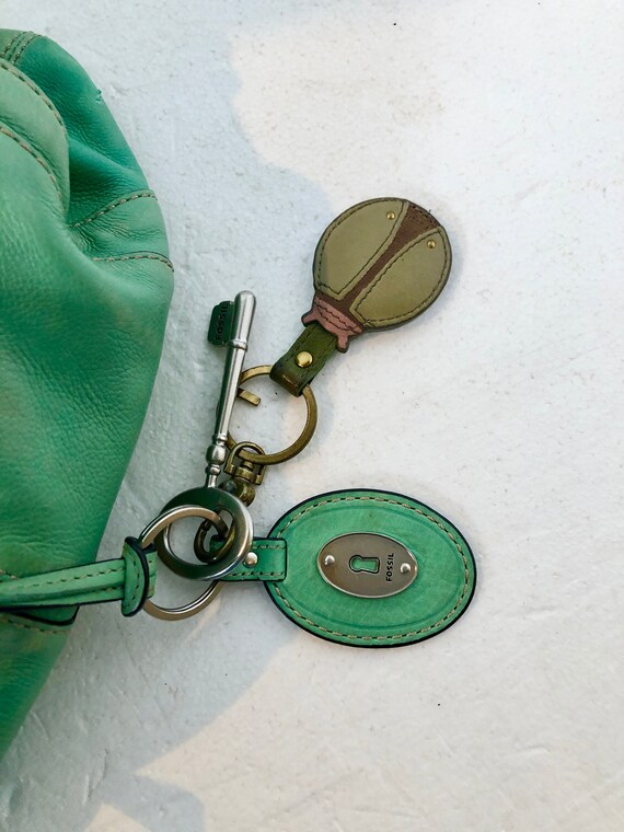 New Sale PRICE Vintage FOSSIL X Large Shoulder Bag Purse pistachio Green Leather Hand Held Shoulder and Crossbody Purse a Cult Status Purse Etsy