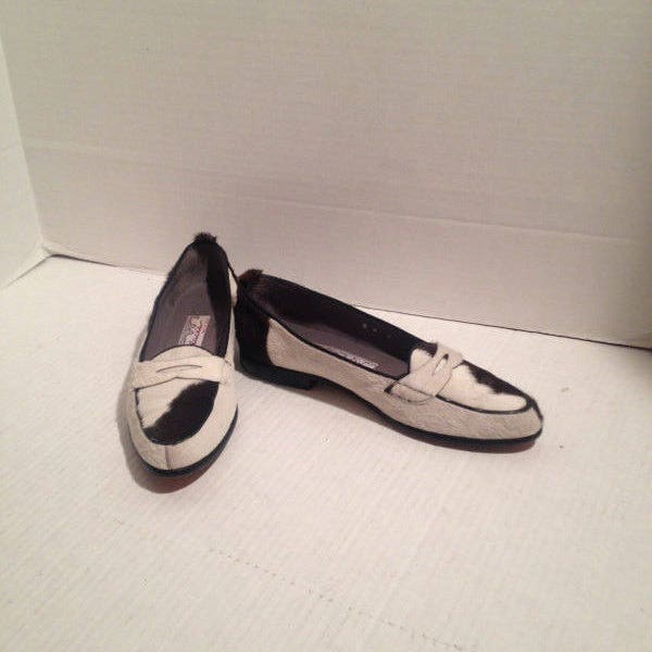 Women Cow Hair Shoes Etsy