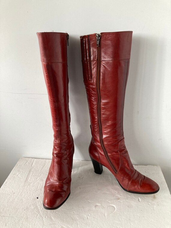 sz 7.5 Pierre Cardin designer vintage 70s boots- … - image 3