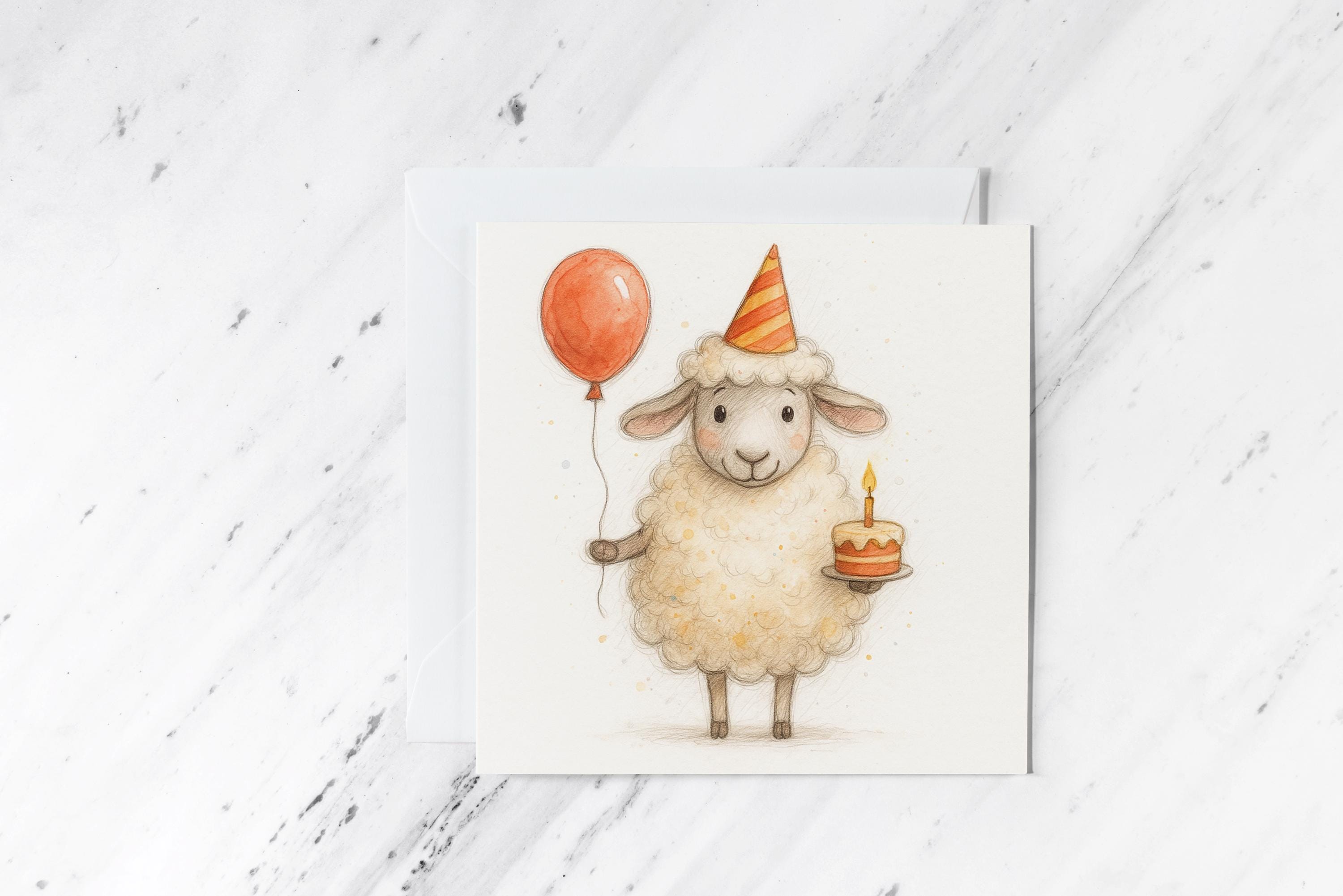 Schapen verjaardagskaart - Etsy België, image size:3000x2002