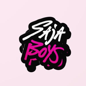 SAJA BOYS Vinyl Die Cut Sticker – K-Pop Demon Hunters Logo Decal | Anime Merch, Laptop, Water Bottle, Skateboard, Scrapbook Decoration