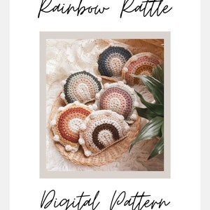 Rainbow Rattle DIGITAL CROCHET PATTERN