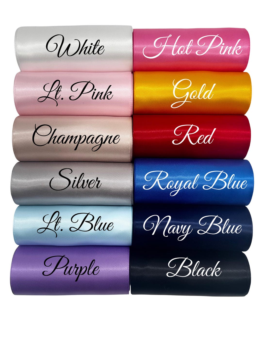 4 Inch Ribbon 4-inch Double Faced Satin Ribbon: Thick Polyester Ribbon for DIY Crafts ...