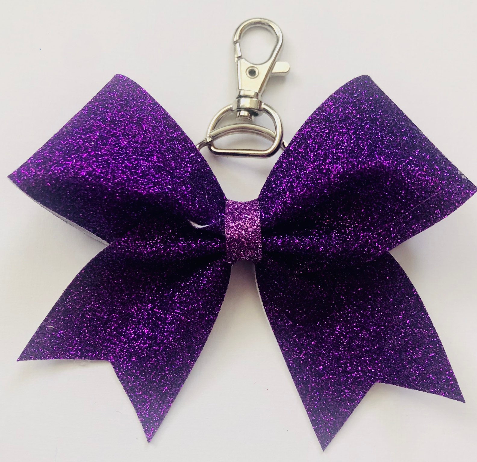 Cheer Bows Key Chain, Backpack Bow Black #1 Cheer Coach