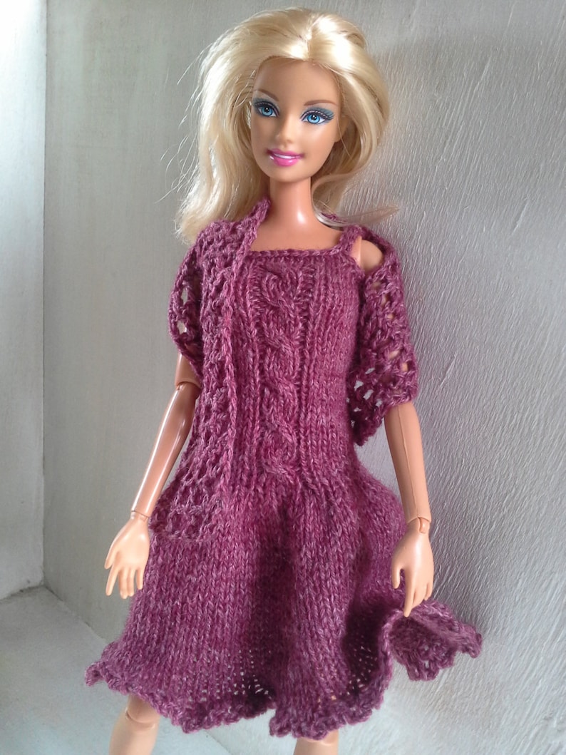 knitted clothes for barbie dolls