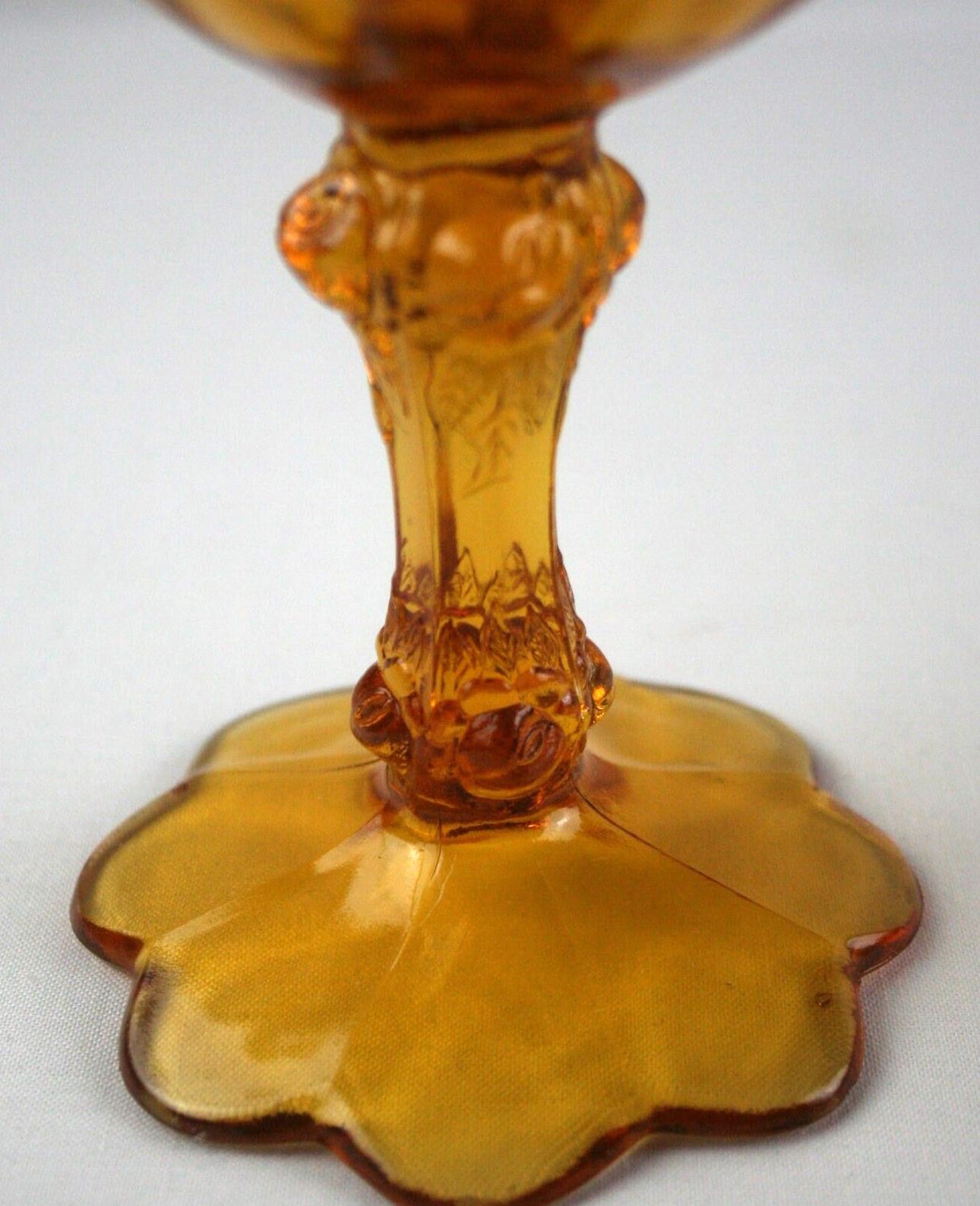 Scalloped Ruffled Rim Fenton Amber Cabbage Rose Compote: Double Ruffle Rim, Scalloped Base - Etsy